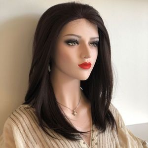 16" Dark Brown Lace Front Wig | Alexa